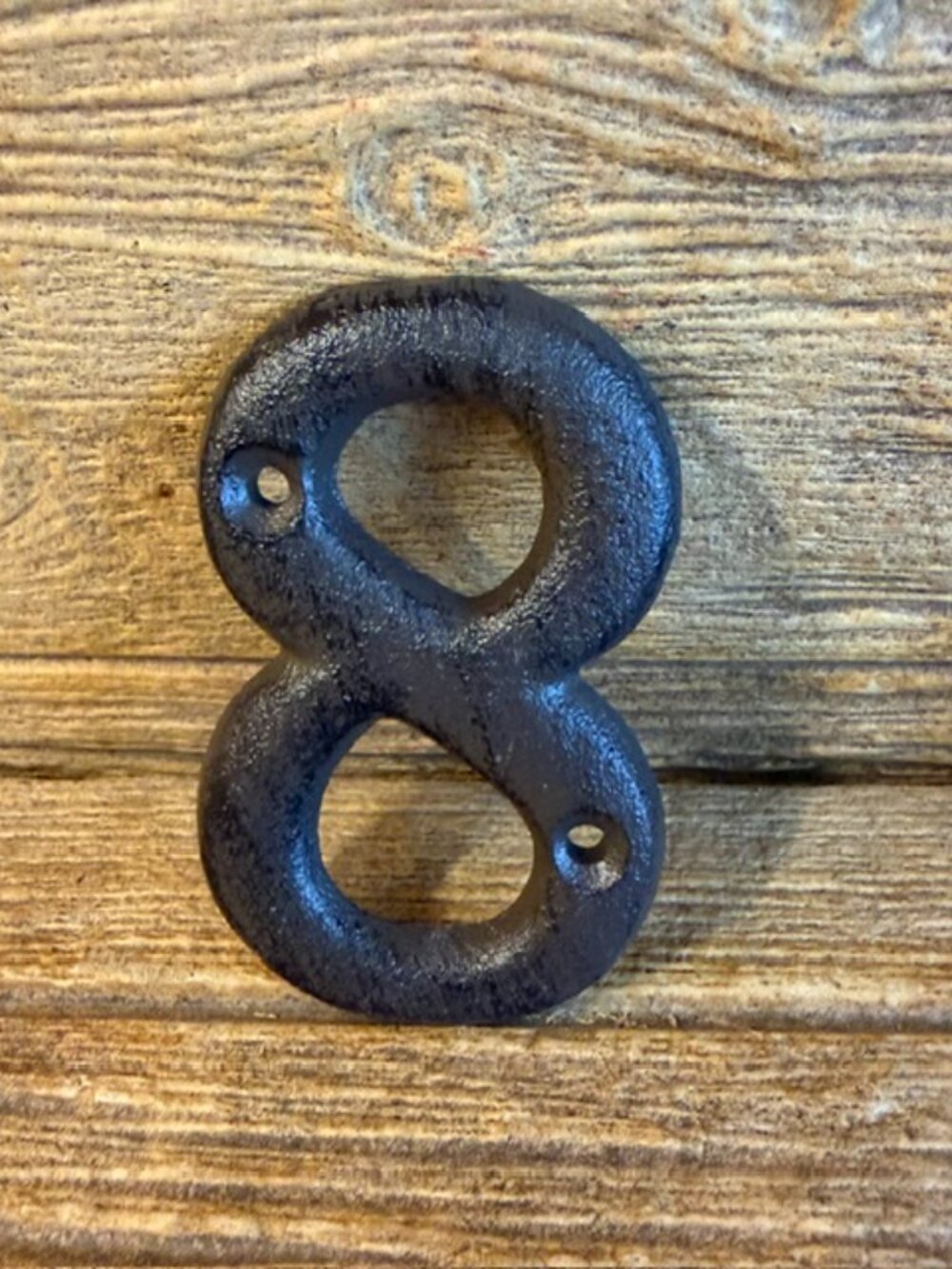 Number "8" (Eight) House Address Number Solid Cast Iron 3 5/8" tall 13021-8
